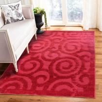 Tapete Sala 1,50x2,00 Snail cor Vermelha