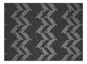 Tapete Sala 150X200Cm Funcional Vitral 50 Preto Sem Pelo