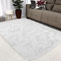 Tapete Sala 2 e 00x1 e 50 Peludo 4 cm de Altura Shaggy Retangular 150x200cm Branco OEM Tapete Sala 2 e 00x1 e 50 Peludo 4 cm de Altura Shaggy Retangular 150x200cm Branco OEM