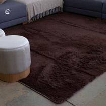Tapete Sala 2,00 x 2,50m Peludo Felpudo Shaggy Quarto Macio Luxuoso Antiderrapante