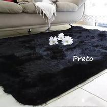 tapete sala 2,00x1,40 peludo shaggy luxo