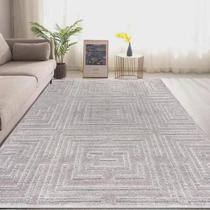 Tapete Sala 200X250 Alto Relevo Realce Eden 51 Cinza Prata Tapete Sala 200X250 Alto Relevo Realce Eden 51 Cinza Prata