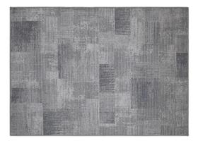 Tapete Sala 200X250Cm Funcional Marche 51 Cinza Sem Pelo