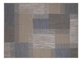 Tapete Sala 200X250Cm Funcional Quadros 03 Creme Cotton