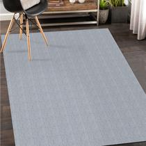 Tapete Sala Antiderrapante 130x150 Artesanal Liso Cairo Gray Comprimento 150 Cm Cor Cinza Largura 130 Cm