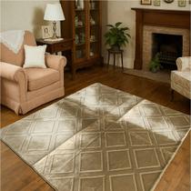 Tapete sala aveludado antiderrapante sofisticado roma grande