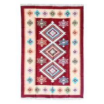 Tapete Sala Calcuta Rústico 140X200Cm Vermelho Desenho 02 Tapete Sala Calcuta Rústico 140X200Cm Vermelho Desenho 02