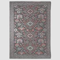 Tapete Sala Classico Oriental 100X150 Cm Tipo Belga Chumbo