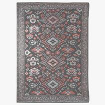 Tapete Sala Classico Oriental 150X200 Cm Tipo Belga Chumbo