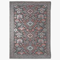 Tapete Sala Classico Oriental 150X200 Cm Tipo Belga Chumbo