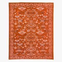 Tapete Sala Classico Oriental 150X200 Cm Tipo Belga Laranja