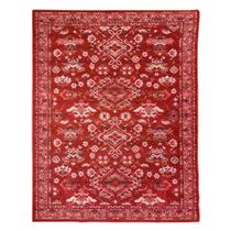 Tapete Sala Classico Oriental 150X200 Cm Tipo Belga Vermelho