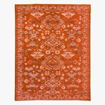 Tapete Sala Classico Oriental 200X250 Cm Tipo Belga Laranja