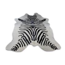 Tapete Sala Couro Inteiro - Animal Print Zebra
