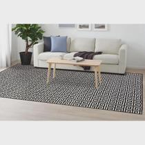 Tapete Sala Decorativo 50X100 Cm Geometrico Grego Preto Tapete Sala Decorativo 50X100 Cm Geometrico Grego Preto