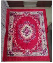 Tapete sala em veludo, com estampa floral tamanho grande