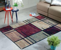 Tapete Sala Escritório 1,00X1,50 Antiderrapante Marinho A-93 - Lancer