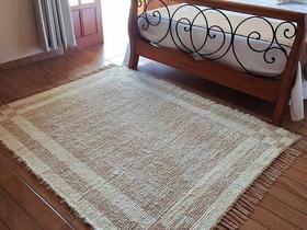 Tapete Sala Felpudo Rustico 140x200 Algodão Lavavel Maquina