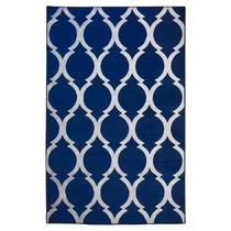 Tapete Sala Geométrico Arabesco 100X150 Cm Azul 20 Lavável Tapete Sala Geométrico Arabesco 100X150 Cm Azul 20 Lavável