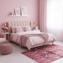 Tapete sala geométrico sofisticado aveludado 1,40 x 2,00