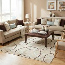 Tapete sala geométrico sofisticado aveludado 2,00 x 2,40