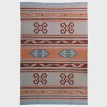 Tapete Sala Kilin Gashgai 200X300 Dupla Face Tribal 4 Red