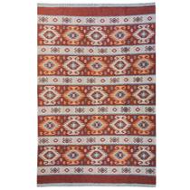 Tapete Sala Kilin Gashgai 200X300 Dupla Face Tribal 5 Orange