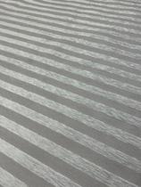 Tapete Sala Listrado 250X300 Cm Alto Relevo Cinza Prata