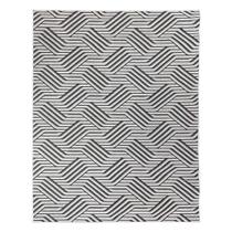 Tapete Sala Moderno Geometrico Tabuleiro 200X250 Cm Cinza 51