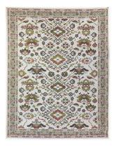 Tapete Sala Oriental 200X250 Cm Cinza Verde Sem Pelo