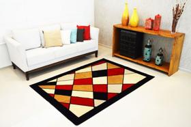 Tapete sala ou quarto Rayza150X100 toque de seda Tipo Belga Antiderrapante Vitral