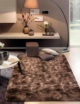 Tapete Sala Peludo Barato Luxo 2,00 X 1,40 Marrom mesclado