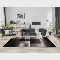 Tapete Sala Polo Quadros Scarlatti 200X300 Cm 2X3 M Preto