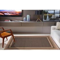 Tapete Sala Quar Econature Moldura 2,00X2,50 Bege Chumbo-77