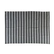 Tapete Sala Quarto 1,00m x 1,40m Algodão Belga Preto Cia e Arte Decorações