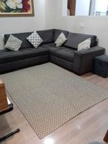 Tapete Sala Quarto 1,40x2,00 100% Algodão Marrom