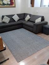 Tapete Sala Quarto 1,40x2,00 100% Algodão Preto Tapete Sala Quarto 1,40x2,00 100% Algodão Preto