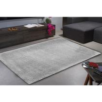 Tapete Sala Quarto 2,00x3,50 Grande Pelo Super Macio Cinza