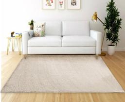 Tapete Sala Quarto 2,00x3,50 Grande Pelo Super Macio Perola