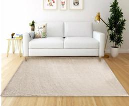 Tapete Sala Quarto 2,00X4,00 Gigante Pelo Super Macio Perola