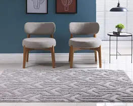 Tapete Sala Quarto Escritório 3D 1,50x1,00m Shagy Alto Relevo Antiderrapante Emborrada Jazz