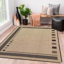 Tapete Sala Quarto Escritório Luxo SISAL 1,00m X 1,50m Antiderrapante - Lancer S583