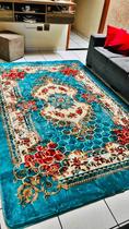 Tapete Sala/Quarto Floral Aveludado 2,00x3,00M Tapete Sala/Quarto Floral Aveludado 2,00x3,00M