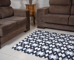 Tapete Sala Quarto Geométrico 1,00 x 1,36 Várias Estampas Antiderrapante