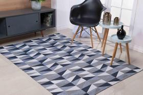 Tapete Sala Quarto Geométrico Jacquard 1,00m x 1,36m Ladrilho