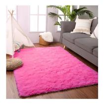 Tapete Sala Quarto Menina Infantil Peludo 140 X 100 Shaggy Felpudo Costa Oro Macio Luxo Antiderrapante Para Escritório