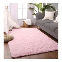 Tapete Sala Quarto Menina Infantil Peludo 140 X 100 Shaggy Felpudo Costa Oro Macio Luxo Antiderrapante Para Escritório - DG Enxovais