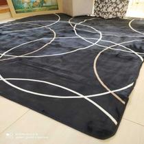 tapete sala quarto veludo indiano 2,00x2,50 luxuoso aveludado geométrico