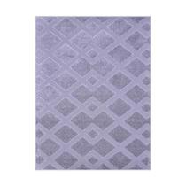 Tapete Sala Realce Alto Relevo Trilho 51 Cinza 1,50x2,00M