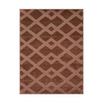 Tapete Sala Realce Alto Relevo Trilho 79 Caramelo 1,50x2,00M